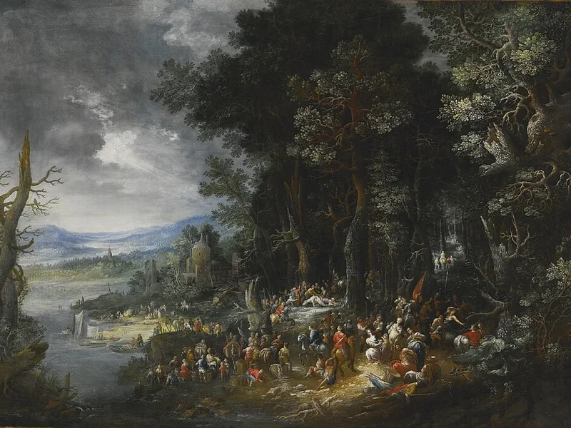1658-Johann Jakob Hartmann - Paesaggio con San Paolo